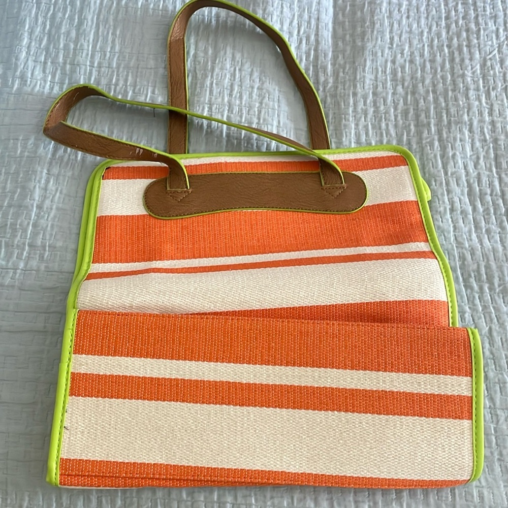 NWOT Neiman Marcus Vintage Striped Tote Bag